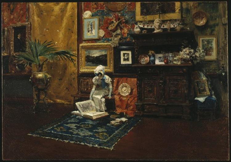 William Merrit Chase Studio Interior oil painting image